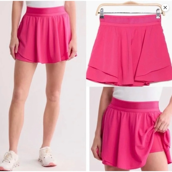 NWT 90 Degree By Reflex Lightstreme Hypersonic Layered Skort Pink Size S - Picture 5 of 7